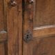 Antique oak farmhouse cupboard from the 17th century with original fittings