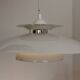 Suspension scandinave en métal blanc
