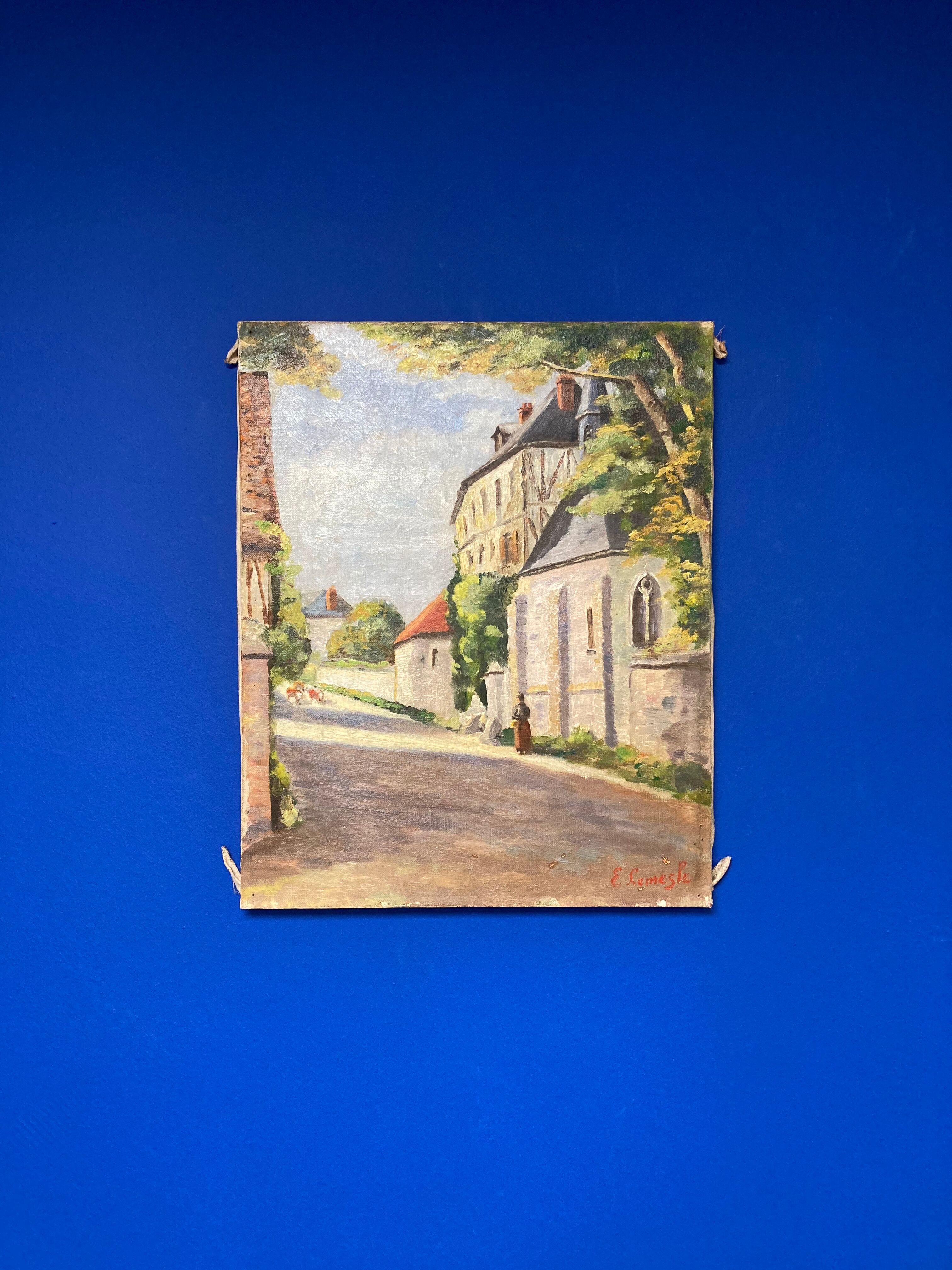 Huile sur toile vintage