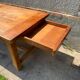 Solid oak dining farm meal table 1980