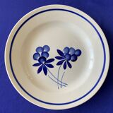 7 assiettes plates anciennes en faïence de Gien