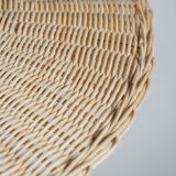 Small suspension, rattan luminaire in hat shape D:60cm