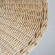 Small suspension, rattan luminaire in hat shape D:60cm