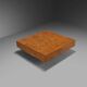 Large burl wood coffee table from the 1970s in the style of Willy Rizzo and Milo Baughman.