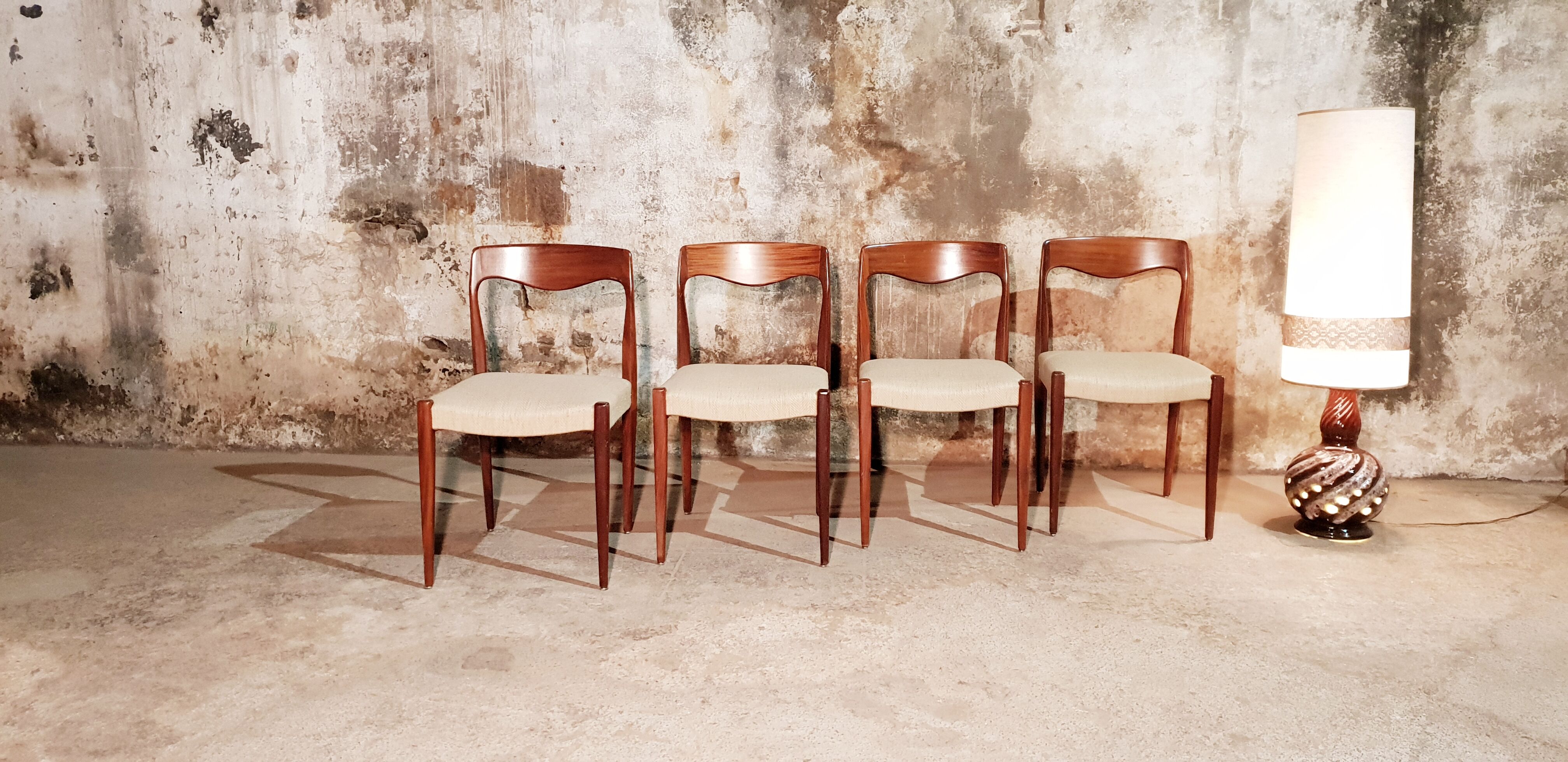 Set de 4 chaises scandinave vintage