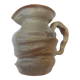 Enamelled ceramic pitcher, ass signature to be identified