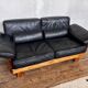 Canape seltz orme et cuir design 1960