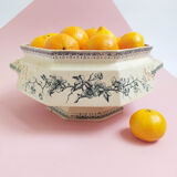 Large cut in the style of iron earth old earthenware (traces of time, see description)