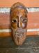 Masque marocain en bois sculpté décoration vintage