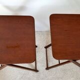 Pair of small folding tables