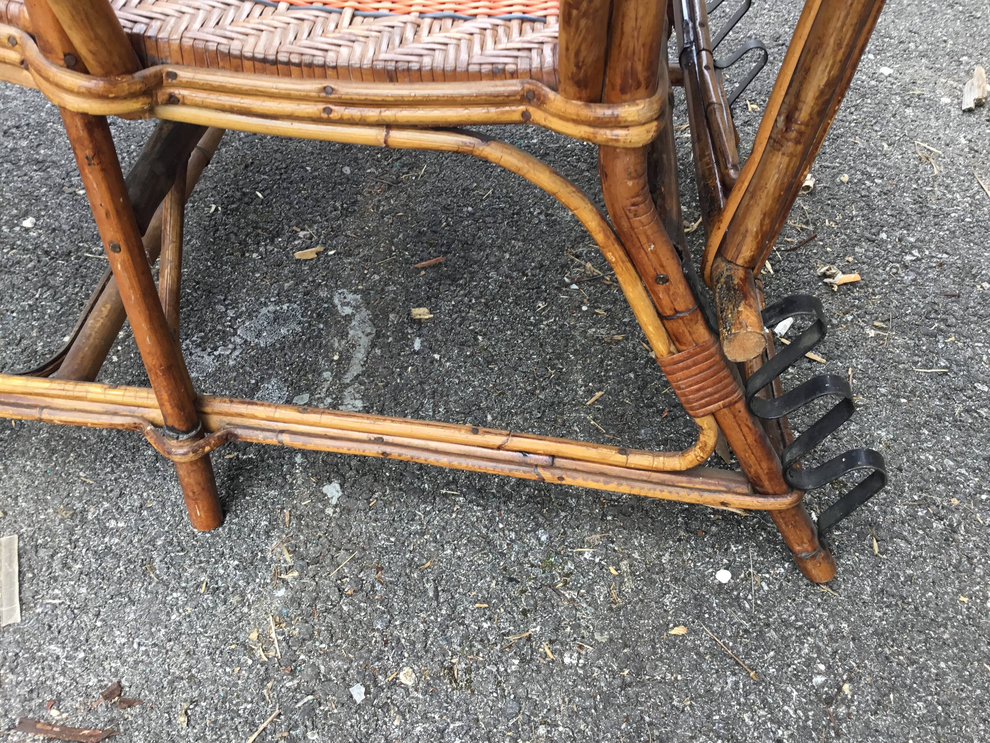 Wicker relax armchair