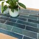 Renovated solid wood coffee table - handmade tiled top
