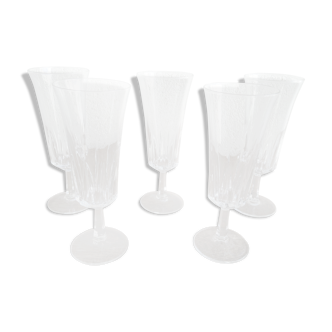 Vintage champagne flutes