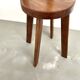 Brutalist chair in solid oak, 1900