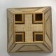 Midcentury pencil reed rattan bamboo and brass table lamp, 1970s