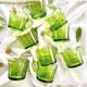 Lot de 8 tasses verre vert vintage Duralex