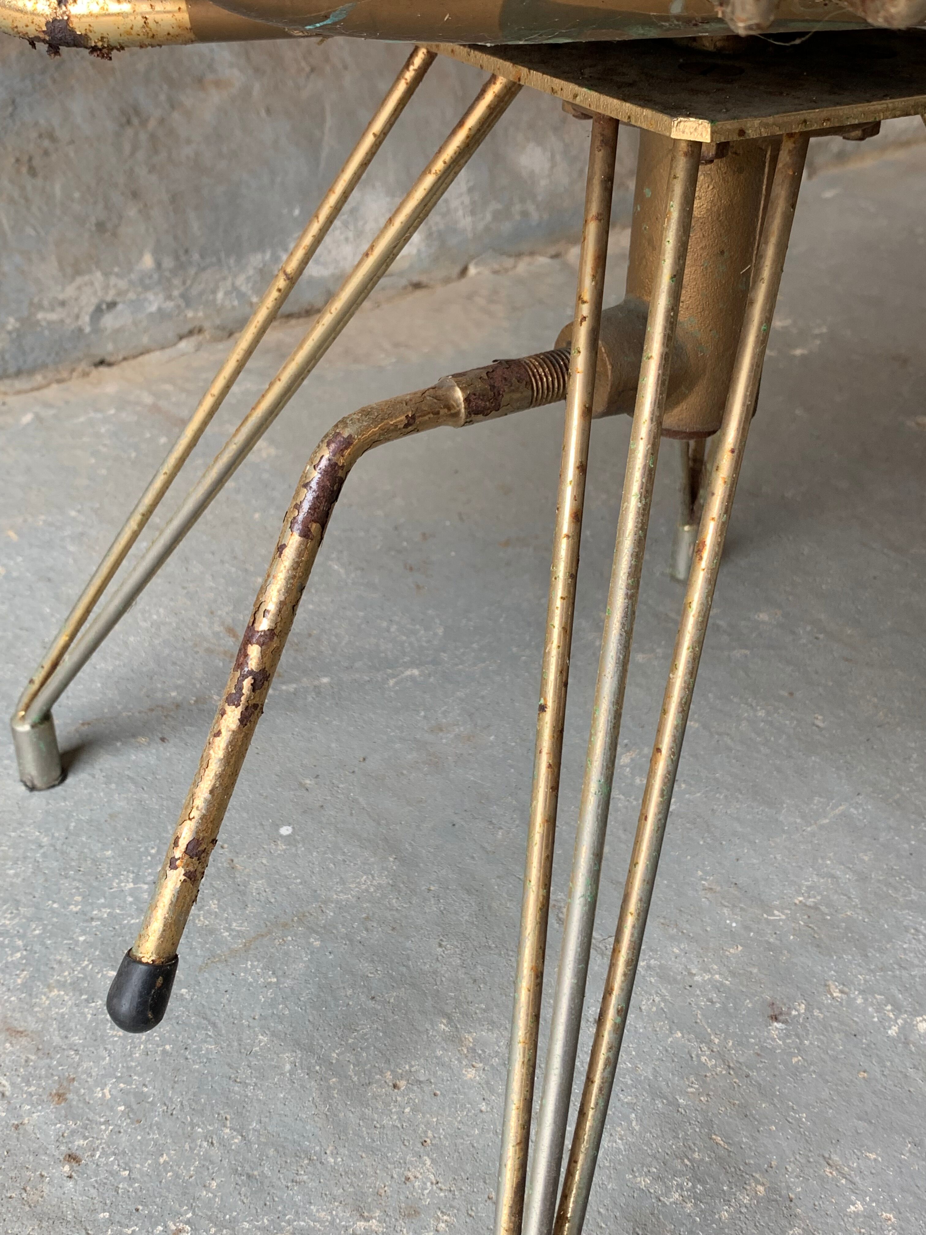 Set of 2 old hairdresser's chairs