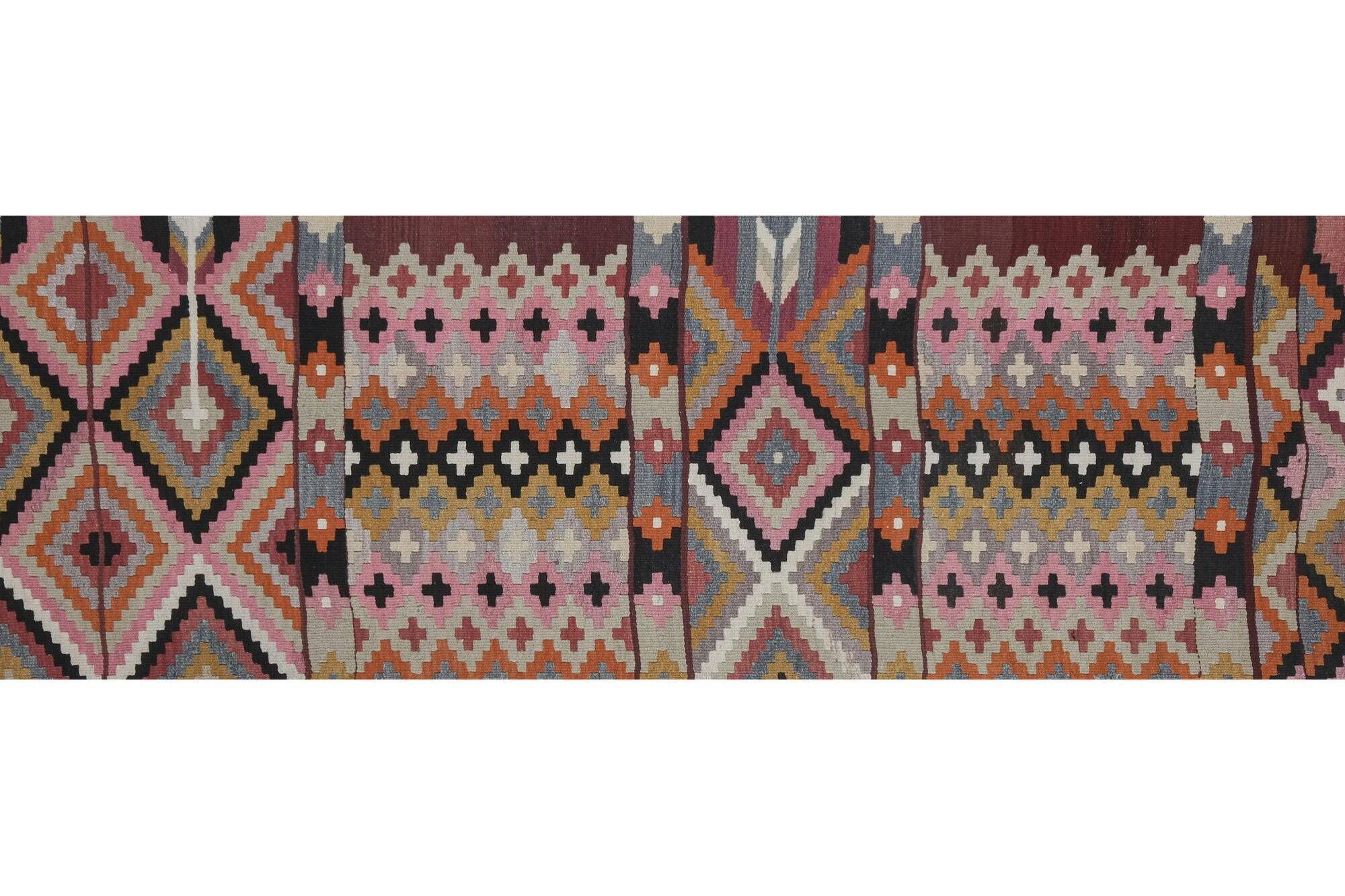 Vintage Turkish hallway rug 79x447 cm