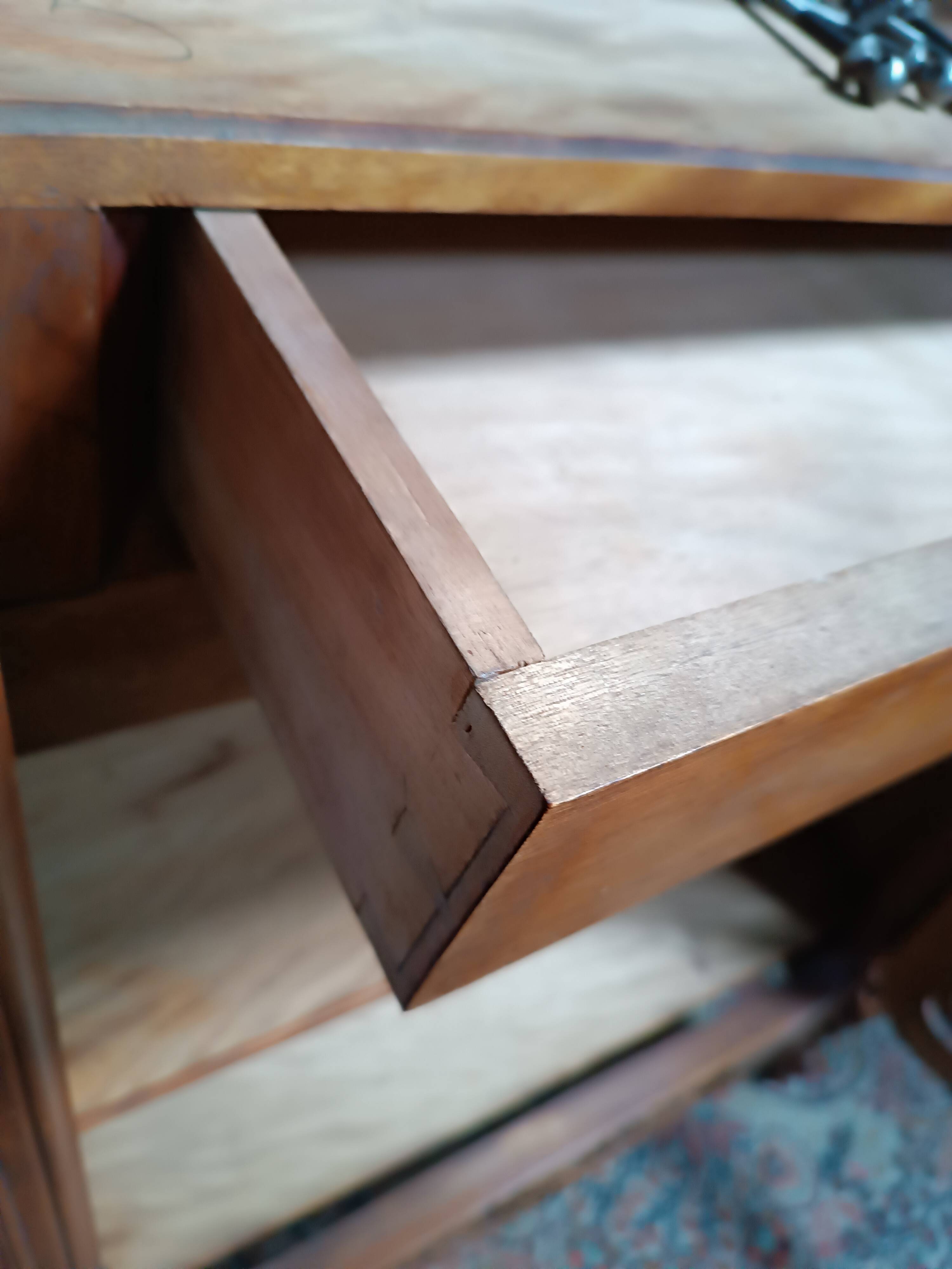 Rococo library in walnut