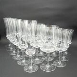 Set of 24 stemmed glasses