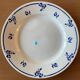 6 antique flat plates in Sarreguemines earthenware