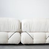 Camaleonda, B&B 2-seater sofa and 3-seater sofa in bouclè fabric, 1970