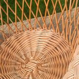 Rattan and wicker basket chairs