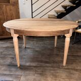 Table ovale ancienne rénovée