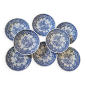 Lot 8 dessert plates K&G Lunéville country décor