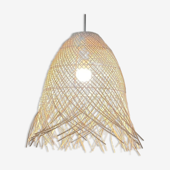 Wicker pendant lamp