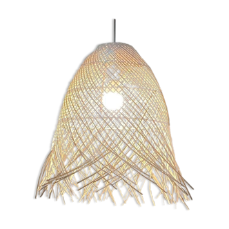 Wicker pendant lamp