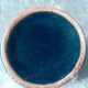 Vase in blue enamel ceramic