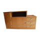 Commode asymétrique chêne clair 1950