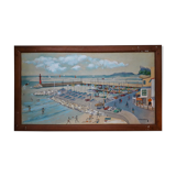 Plage et port de plaisance les lecques