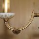 Reccagni chandelier in bronze and frosted glass.