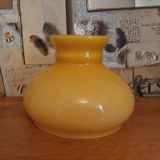 Vintage glass opaline lampshade from the 50s