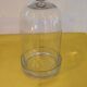 Support en verre avec cloche en verre