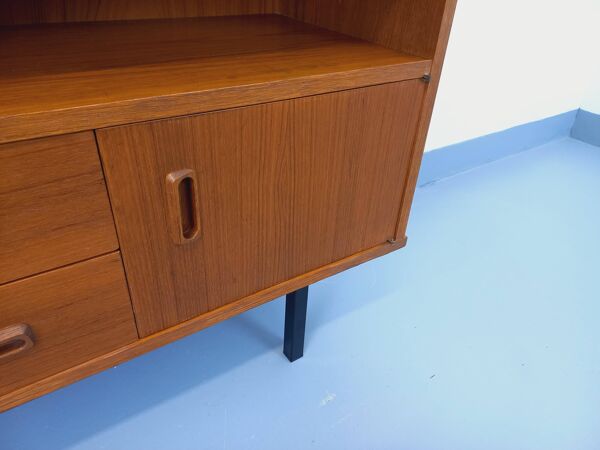 Meuble bibliothèque secrétaire de rangement vintage style scandinave