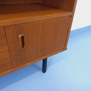Meuble bibliothèque secrétaire de rangement vintage style scandinave