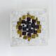 Brutalist wall lamp Glass with resin , 1970s , Germany