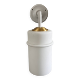 Vintage white opaline wall light