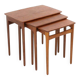 Svend Åge Madsen nesting tables - danish design in teak  mid century modern
