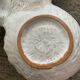 Vintage shell dish in glazed terracotta