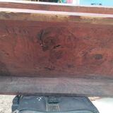 Console in old Empire style with a wooden frame and marble top.