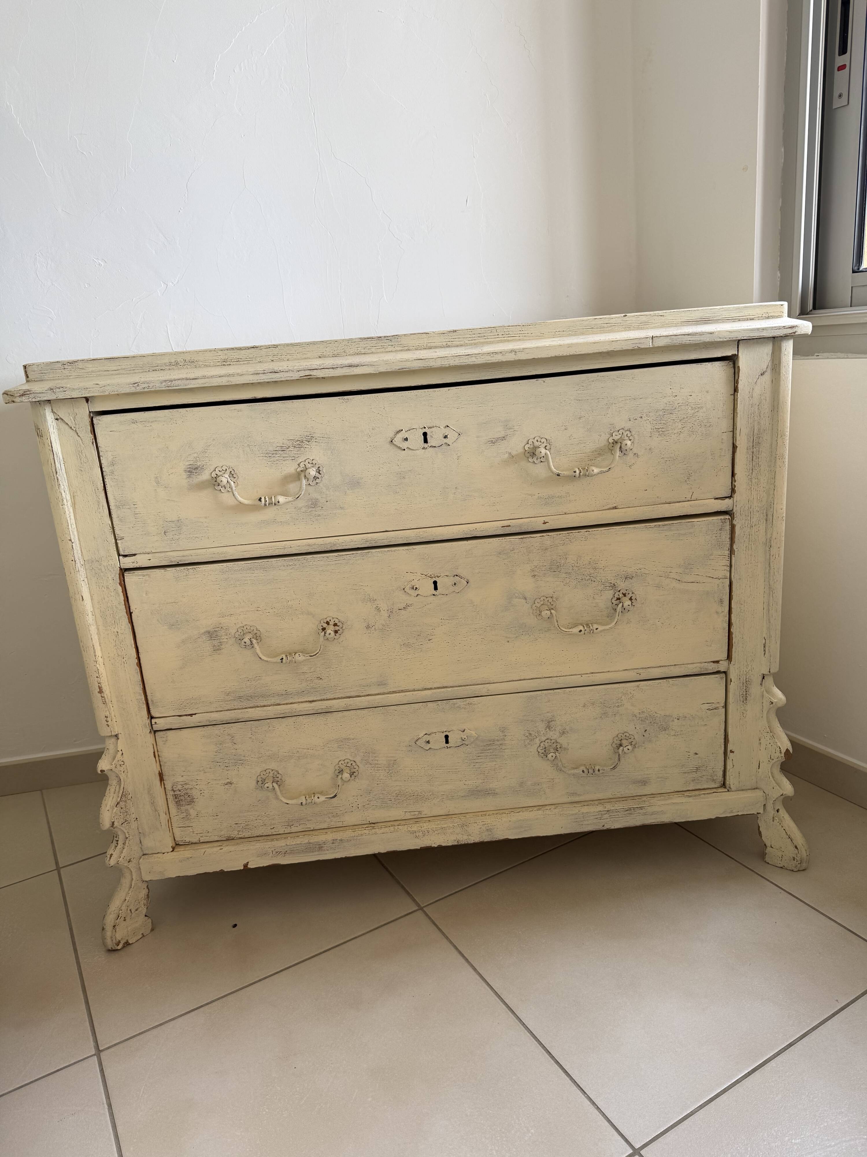 19th-century patinated commode