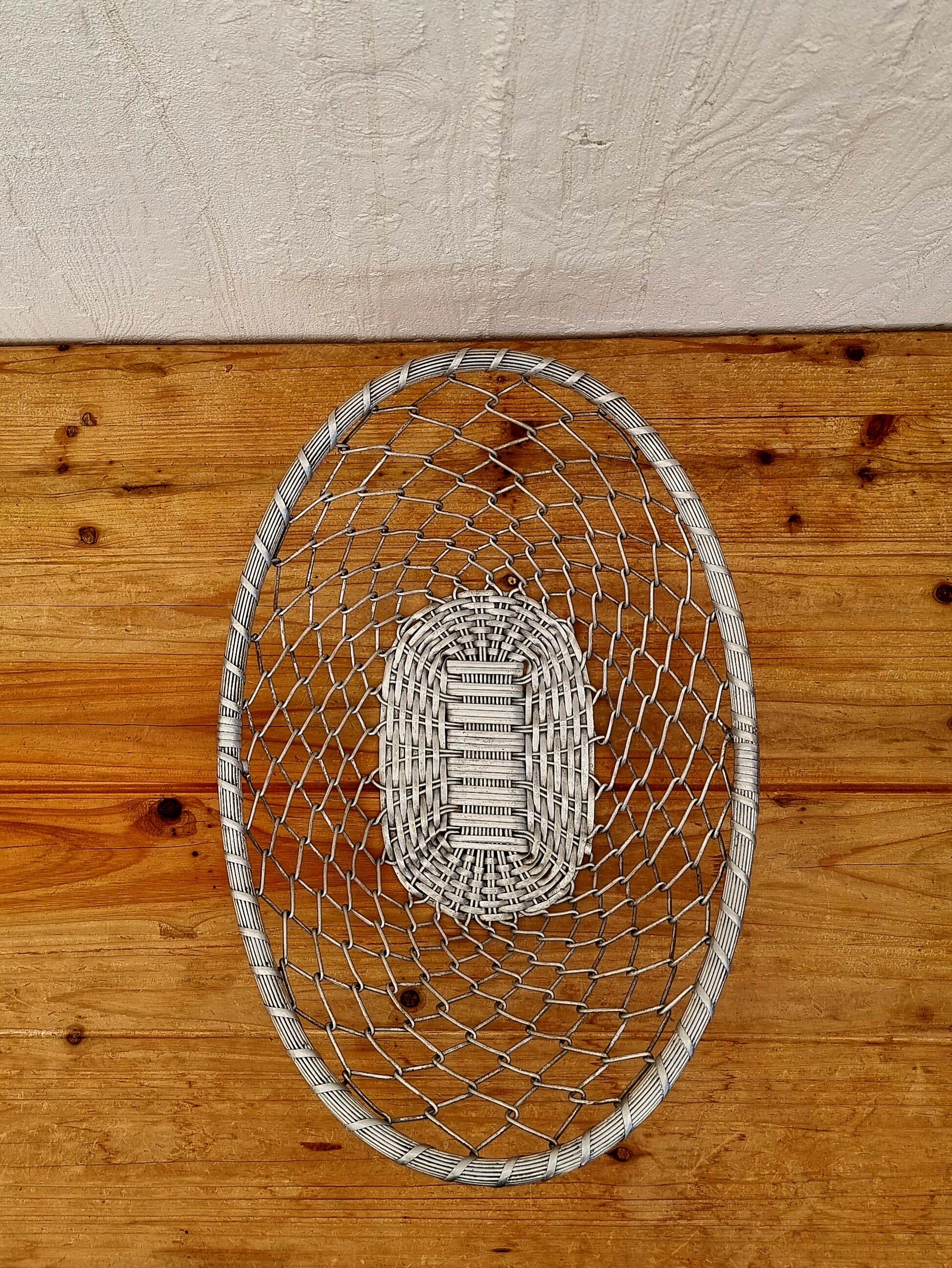 Vintage metal fruit basket