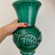 Vase vintage art déco en céramique verte