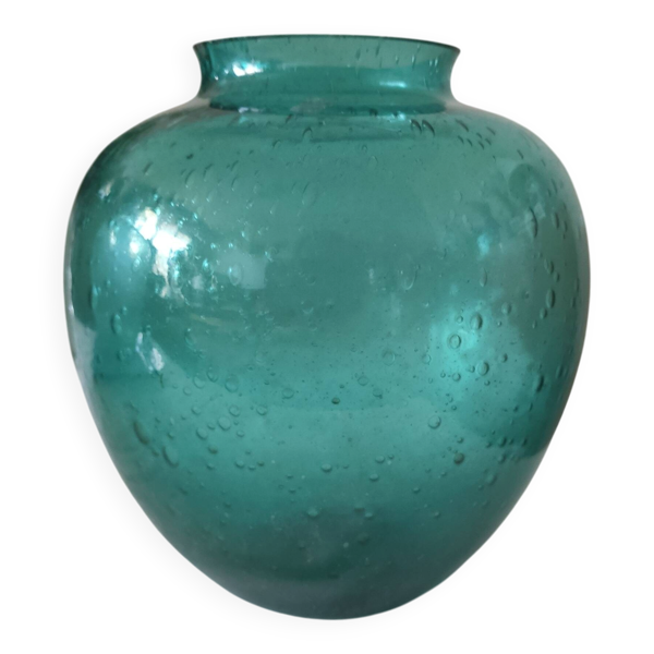 Vase boule en verre soufflé,vintage
