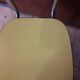 Paire de chaises en formica jaune  vintage