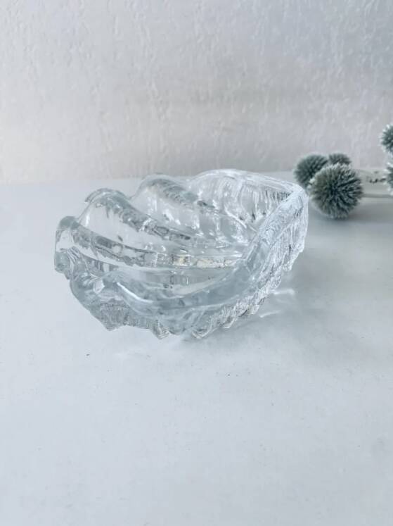 Glass holy water stoup